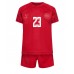 Danmark Pierre-Emile Hojbjerg #23 Hjemmebanesæt Børn VM 2022 Kort ærmer (+ korte bukser)